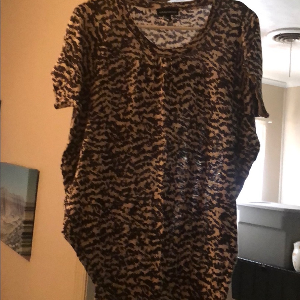 Leopard print fitted bottom top